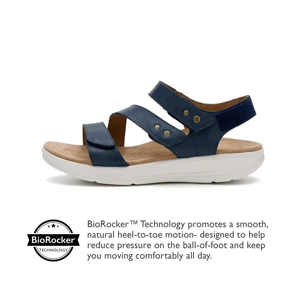 Savannah Adjustable Quarter Strap Sandal - Black