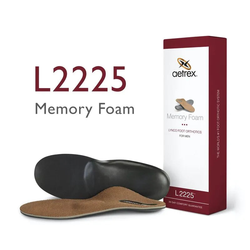 Men's Memory Foam Posted Orthotics W/ Metatarsal Support