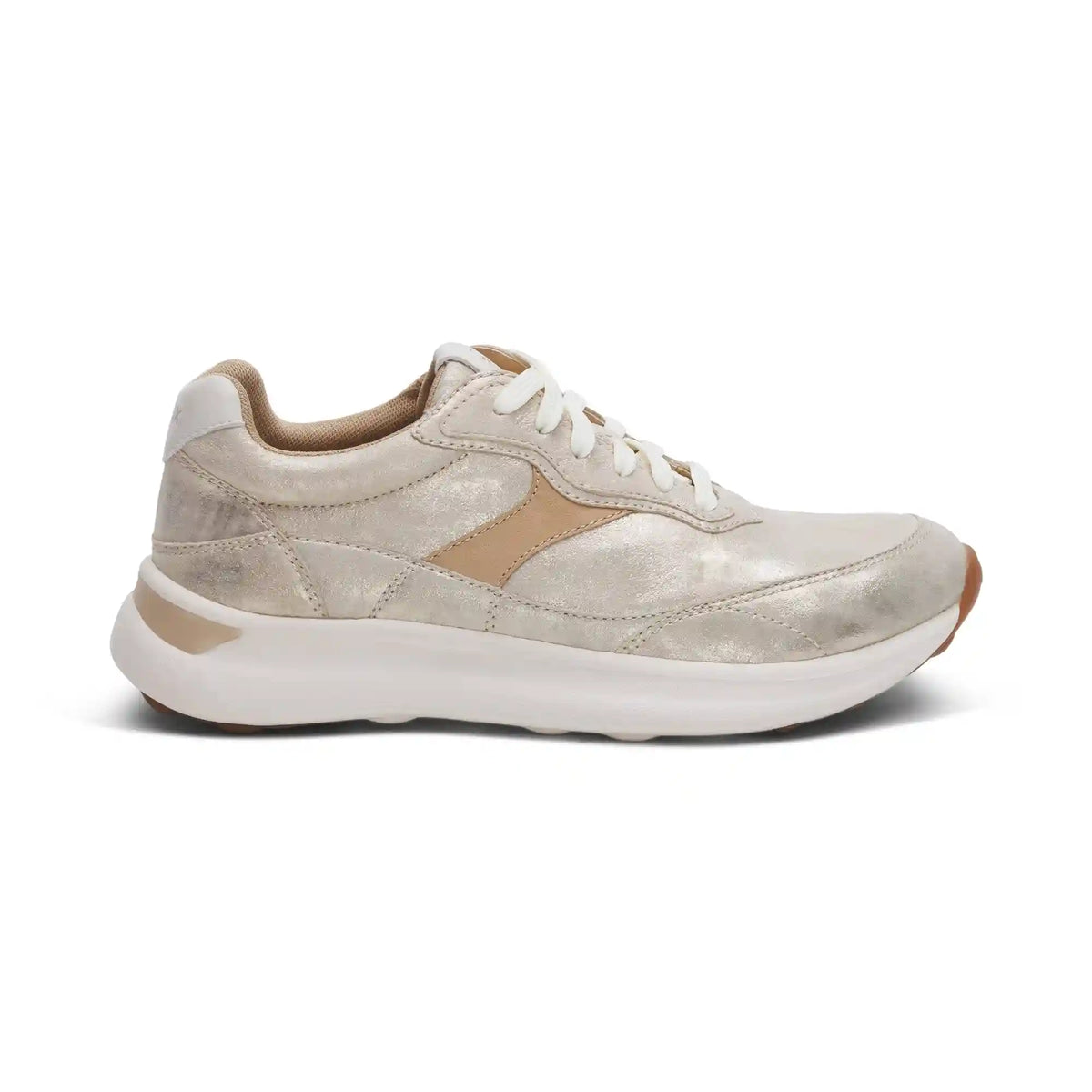 Emily Lace-Up Sneaker - Champagne