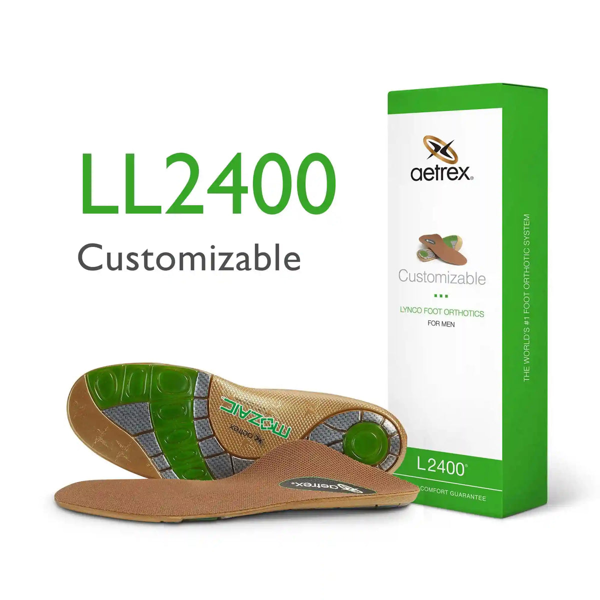 First Generation Men's Customizable Orthotics - Insole for Personalized Comfort