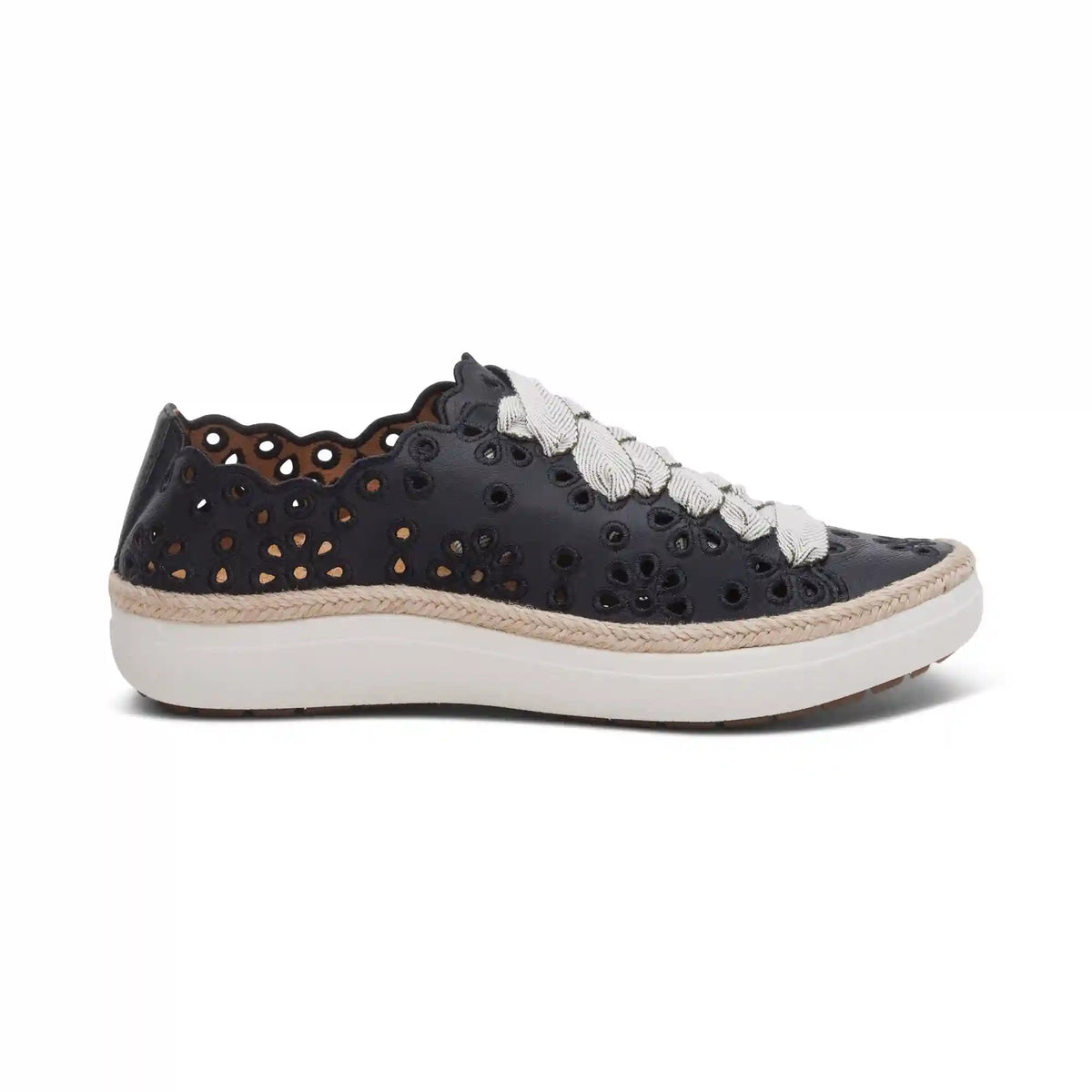 Charlotte Lace-Up Sneaker - Black