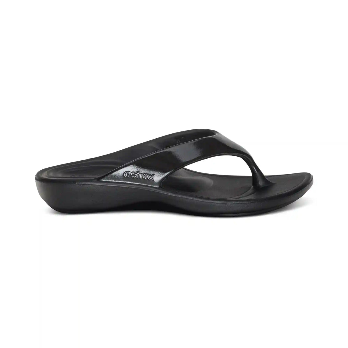 Maui Orthotic Women's Flips - Black Gloss