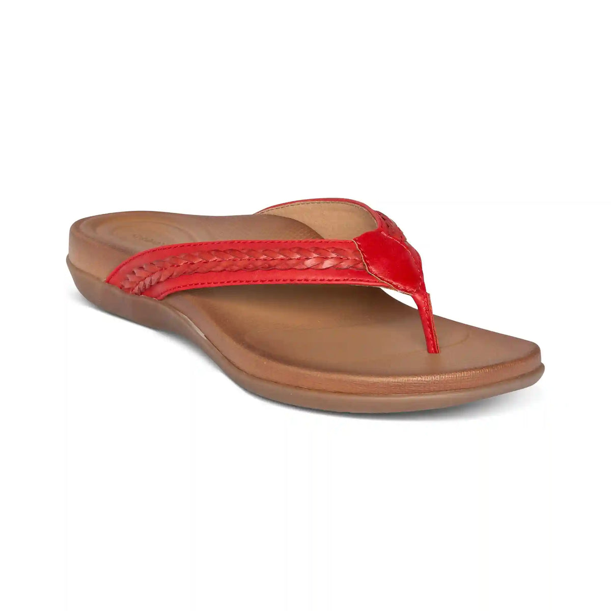 Emmy Braided Thong Sandal - Red