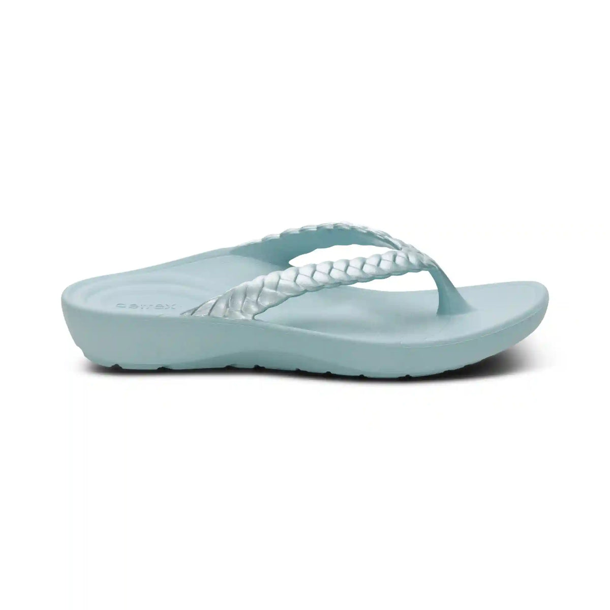 Vicki Braided Thong Sandal - Mint Gloss