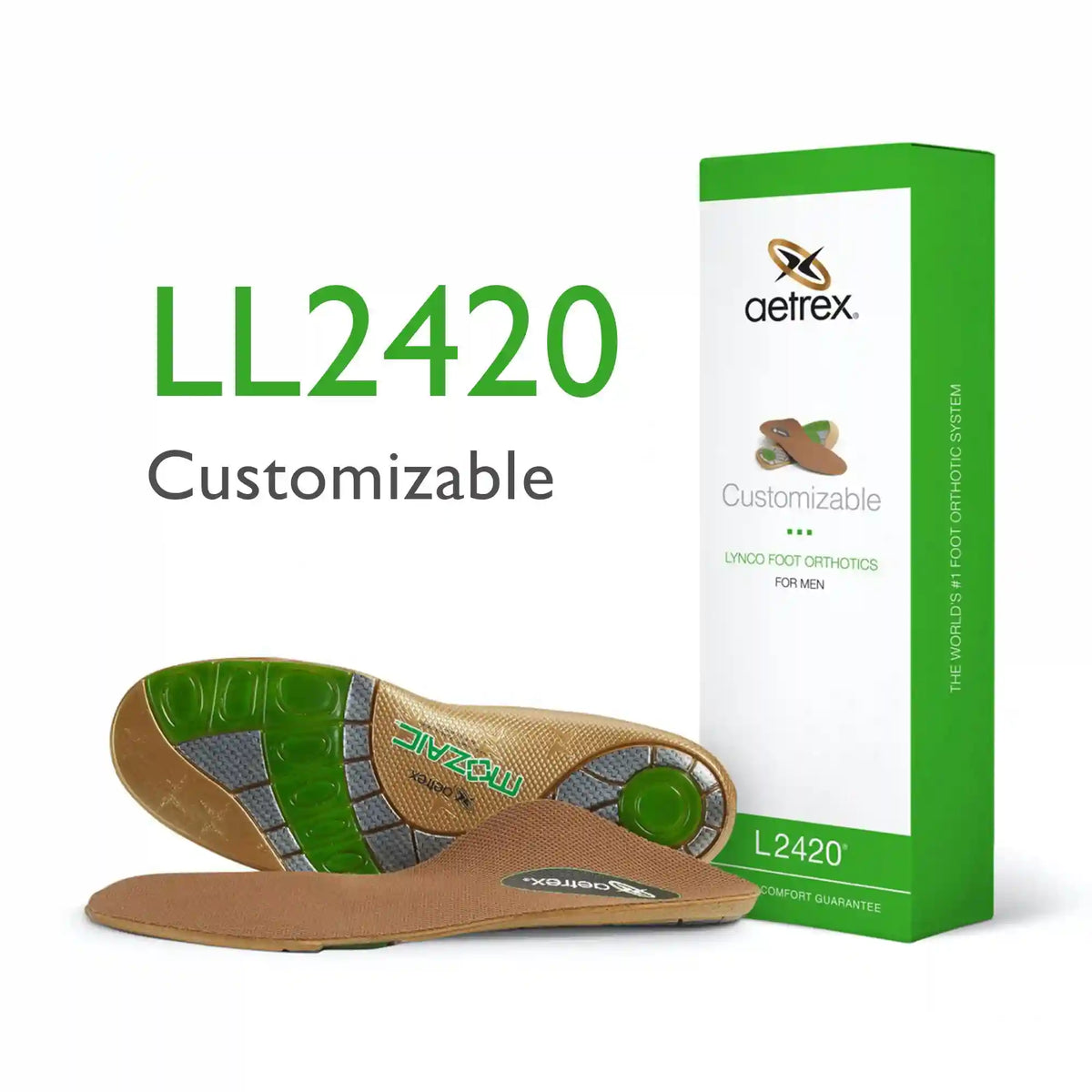 First Generation Men's Customizable Posted Orthotics