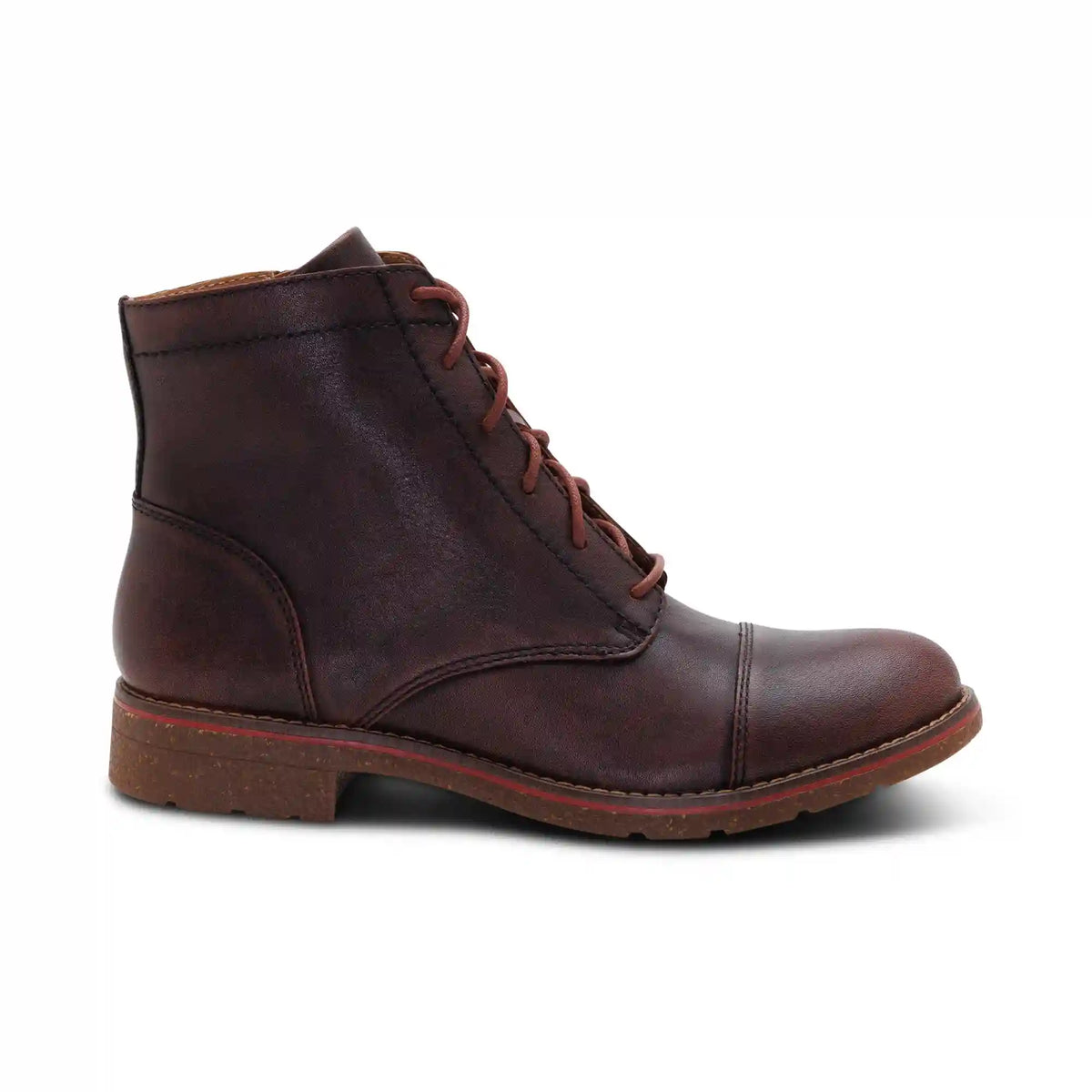 Juliet Lace-Up Boot - Cordovan