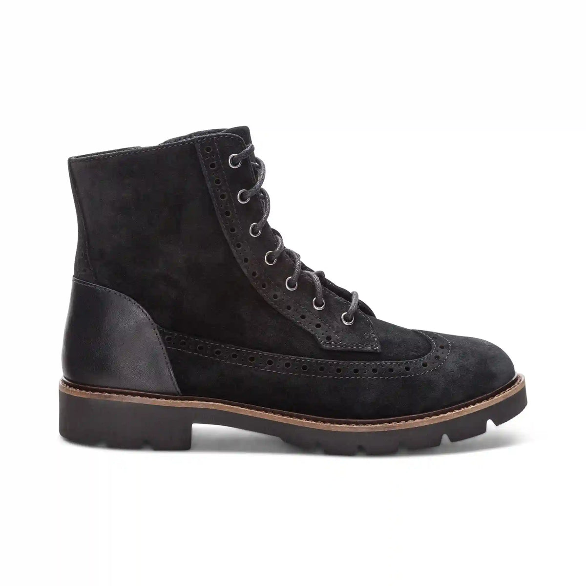 Margot Lace-Up Boot - Black