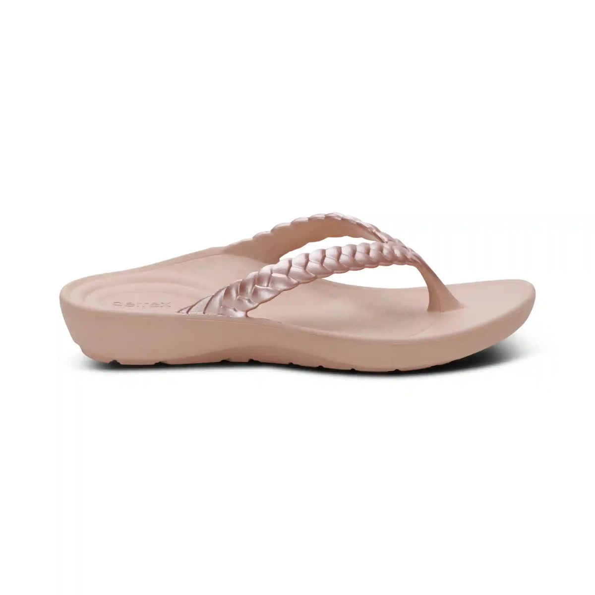Vicki Braided Thong Sandal - Light Pink Gloss